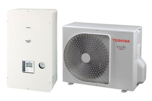 Toshiba HWS-1605H8-E / HWS-1405XWHT6-E ESTIA Hydrobox (R410a, 3 fázis, 6 kW-os elektromos patronnal)